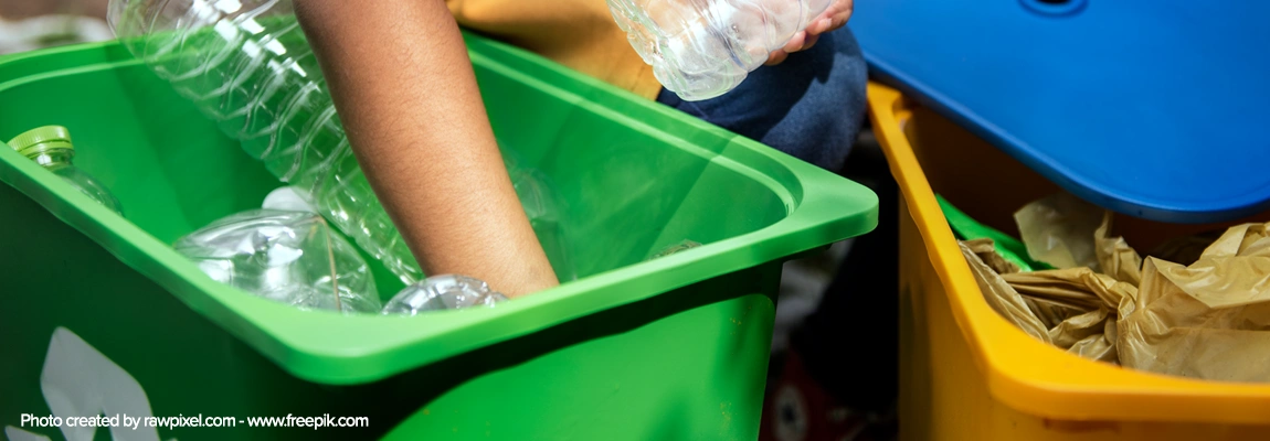 Placing Non-Recyclable Paper in a Recycling Bin