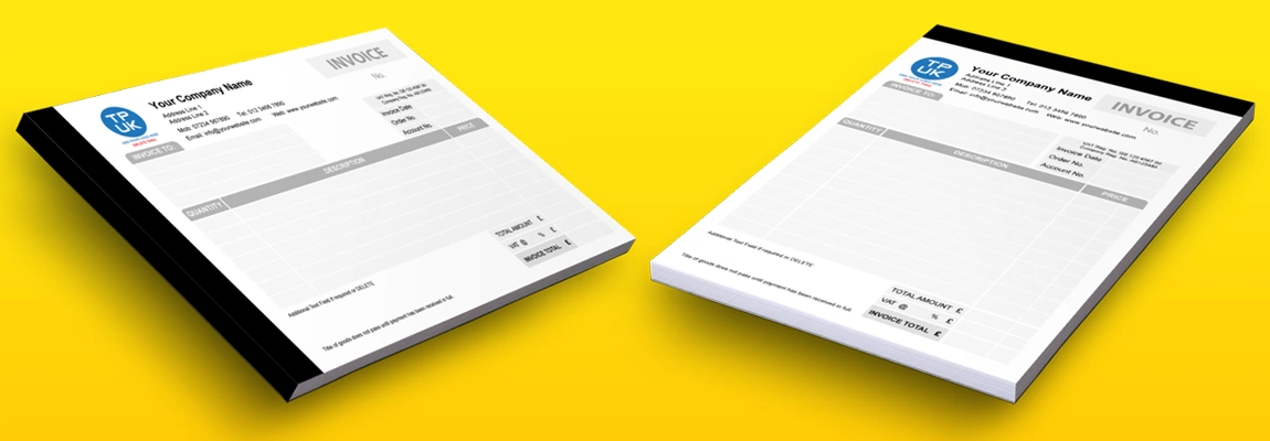 carbonless NCR paper in custom invoice books are readily available in the UK print market online to assist businesses in providing smooth and attractive, customised invoicing