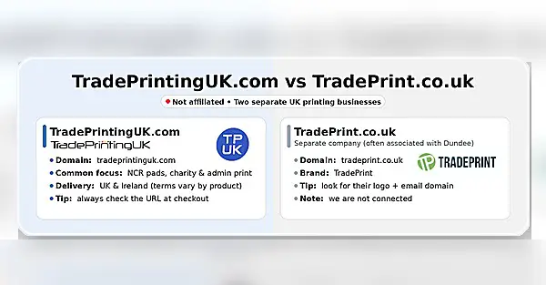 TradePrintingUK vs TradePrint (Not Affiliated)