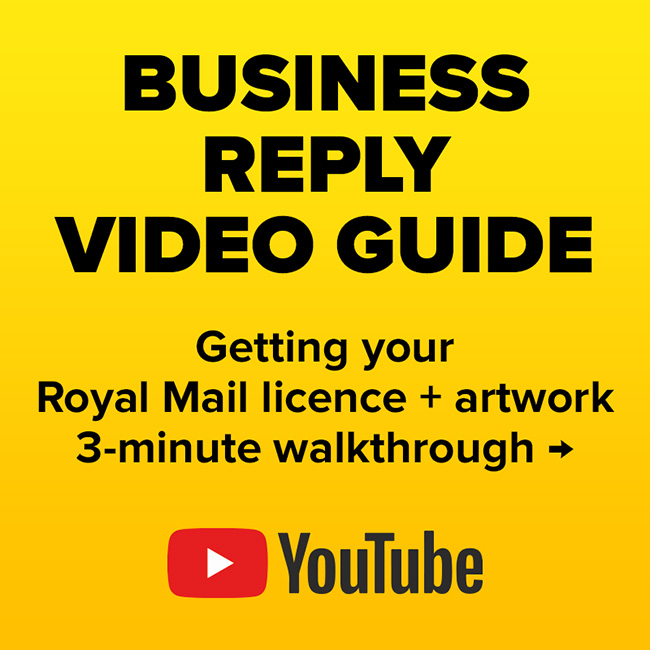 Business Reply video guide explaining how to get a Royal Mail Business Reply licence and the licence number, barcode and artwork details needed to print compliant Business Reply envelopes