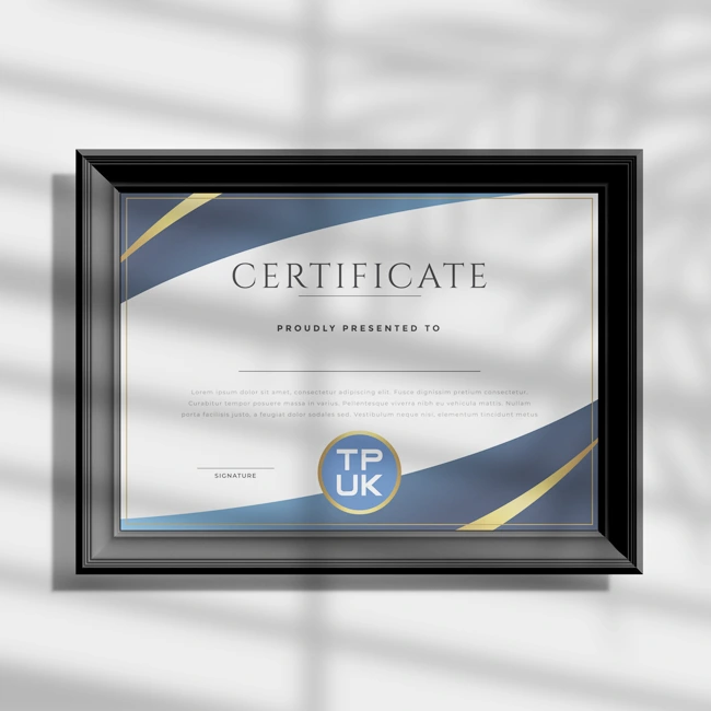 Design your own Personalised Certificates with our online Template, either in A4 size as portrait and landscape
