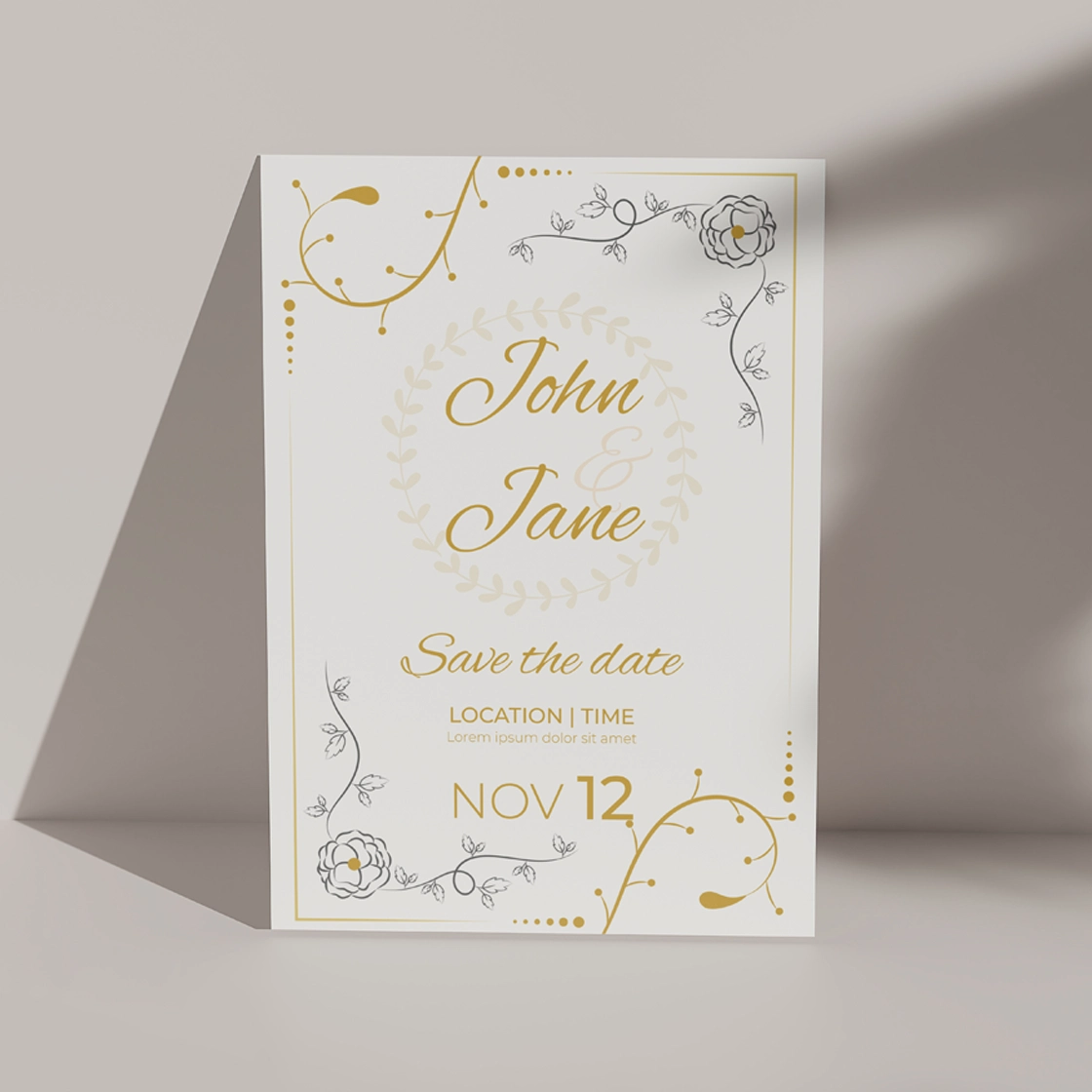 Custom printed Wedding invitations on 300gsm uncoated card by TradePrintingUK