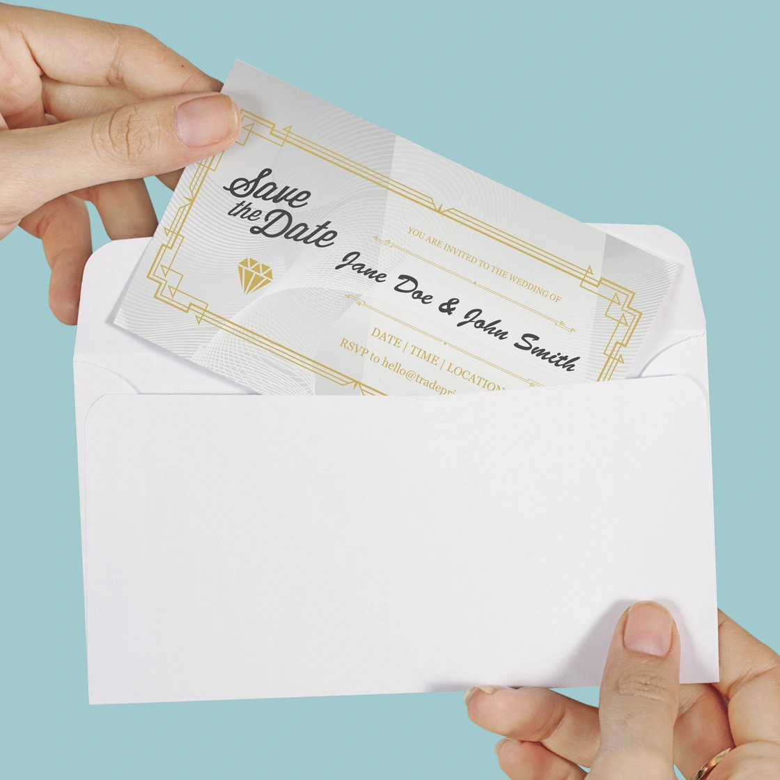 Printed Envelopes send out the invitations from TradePrintingUK