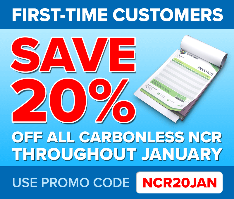 New Customers - 20% OFF your First Carbonless NCR Order